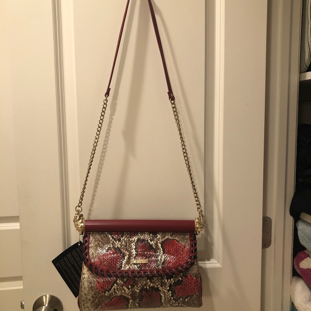 Cavalli python leather handbag - Picture 3 of 15